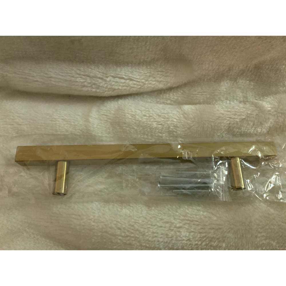 Gold Brushed Satin Brass Cabinet Handles Pulls Kitchen Stainless Steel 7.5 Inch